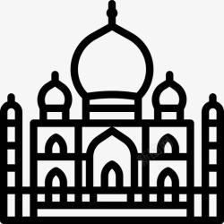 马哈尔马哈尔19国线性图标高清图片