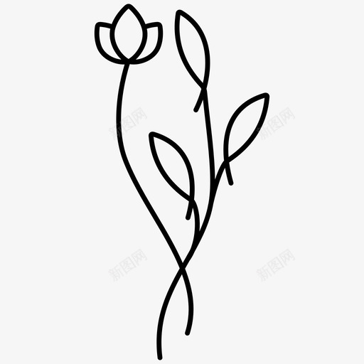 花卉植物束图标svg_新图网 https://ixintu.com 束 植物 花卉 花环 装饰 野花