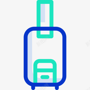 135号酒店行李轮廓颜色图标图标