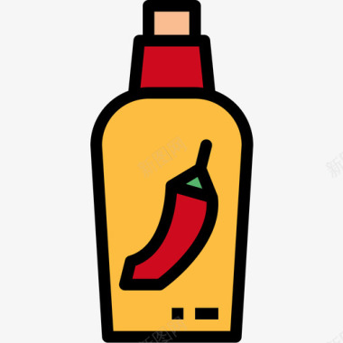 酱汁野餐38原色图标图标
