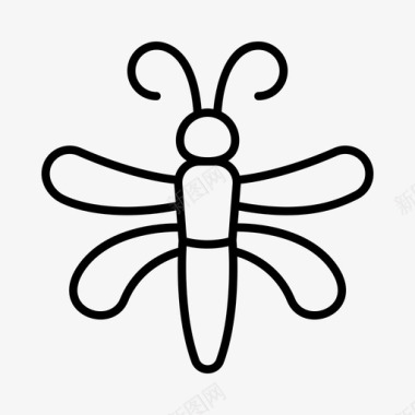 蜻蜓动物昆虫图标图标