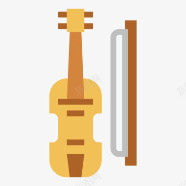 小提琴音乐76平调图标图标
