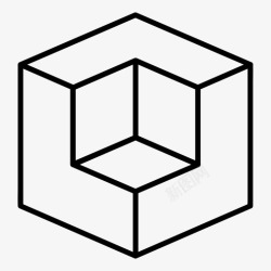 块的数量块立方体部分图标高清图片