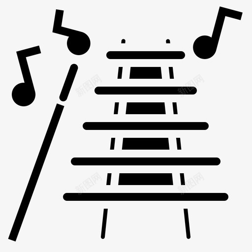木琴俱乐部表演图标svg_新图网 https://ixintu.com 俱乐部 声音 木琴 演奏 表演 音乐