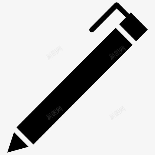钢笔工具绘图图标svg_新图网 https://ixintu.com 文具项目黑填充 绘图 设计 钢笔工具