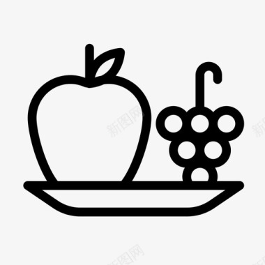 水果盘苹果食品图标图标