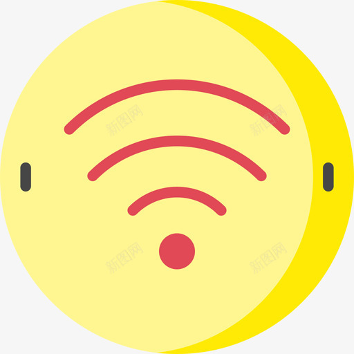 Wifi技术89扁平图标svg_新图网 https://ixintu.com Wifi 扁平 技术