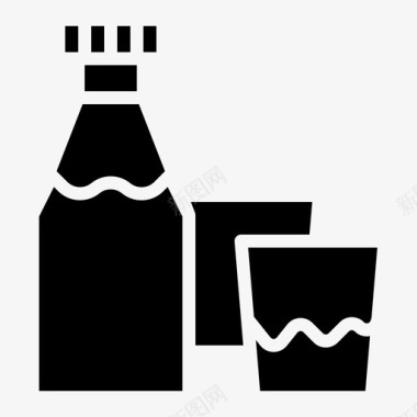喝水瓶子食物图标图标