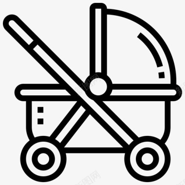婴儿车马车儿童图标图标