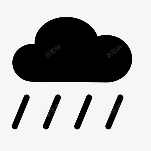 云左雨图标svg_新图网 https://ixintu.com 10 云 左 雨