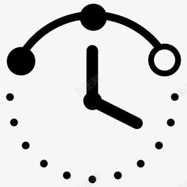 时间线时钟里程碑图标图标