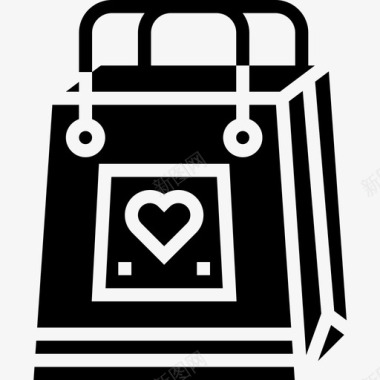 购物袋送货58字形图标图标