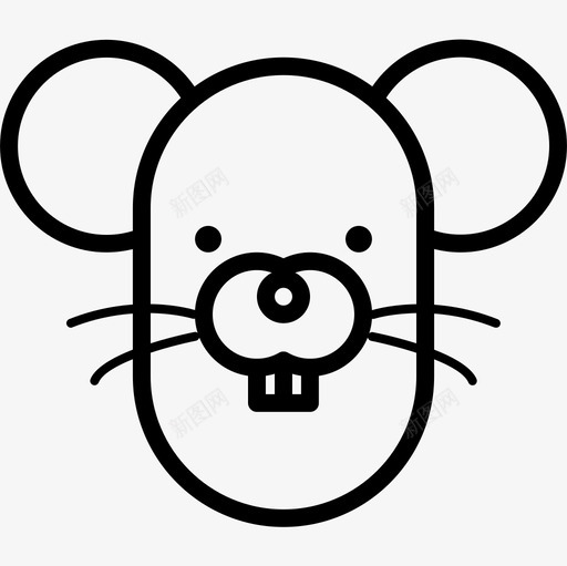 直系动物小鼠44图标svg_新图网 https://ixintu.com 动物 小鼠 直系