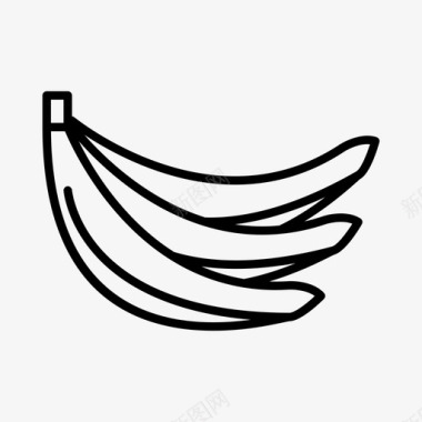 香蕉食用食品图标图标