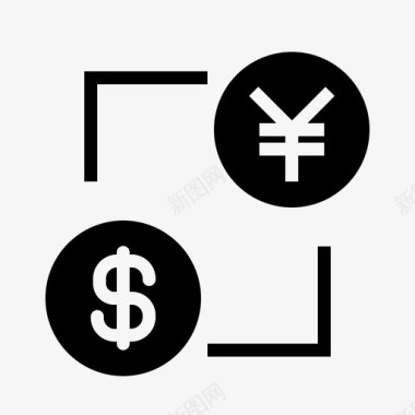 货币美元交易图标图标