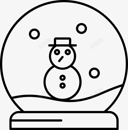 雪球圣诞节伙计图标svg_新图网 https://ixintu.com 伙计 圣诞节 雪人 雪球