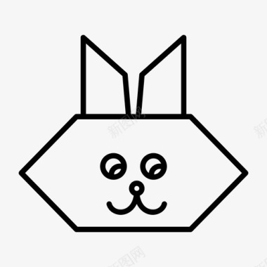 折纸猫动物折纸动物图标图标