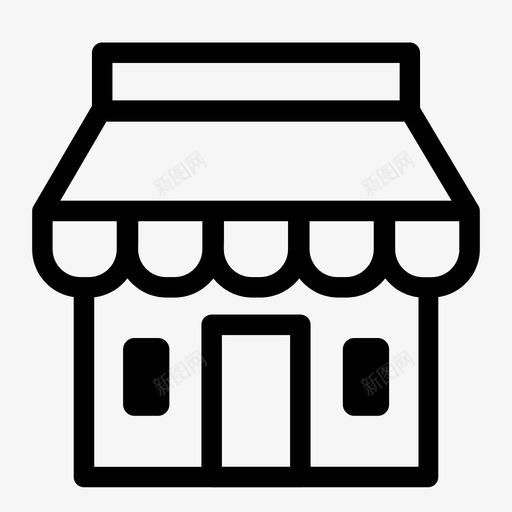 商店市场购物图标svg_新图网 https://ixintu.com 商店 市场 购物 贸易
