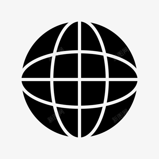 webglobewide图标svg_新图网 https://ixintu.com globe glyph web wide world 财经