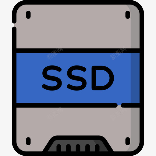 固态硬盘88技术线性彩色图标svg_新图网 https://ixintu.com 固态 彩色 技术 硬盘 线性