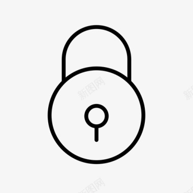 锁挂锁安全图标图标
