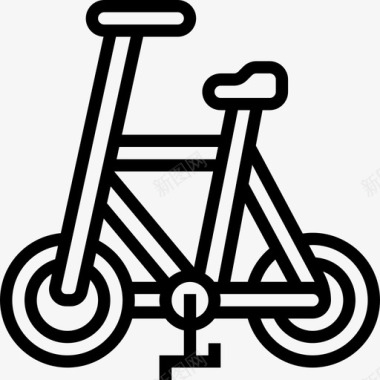 自行车运输车辆3直线图标图标
