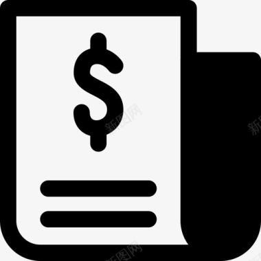 发票付款帐单事务处理图标图标