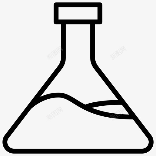 药剂教育锥形瓶图标svg_新图网 https://ixintu.com 元素 实验室 教育 科学 药剂 量杯 锥形