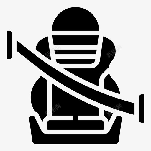 汽车座椅安全带乘客安全标志符号图标svg_新图网 https://ixintu.com 乘客安全标志符号 安全带 汽车座椅