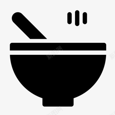 汤碗食物饭图标图标