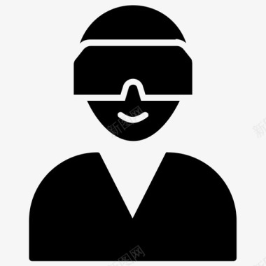虚拟现实眼镜增强现实oculus图标图标