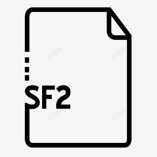 sf2类别文件图标svg_新图网 https://ixintu.com sf2 sf2文件 大纲音频文件类型 文件 文件格式 类别 类型
