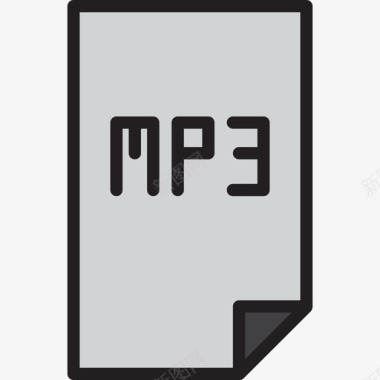 Mp3音乐59线性颜色图标图标