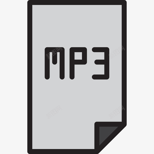 Mp3音乐59线性颜色图标svg_新图网 https://ixintu.com Mp3 线性 音乐 颜色