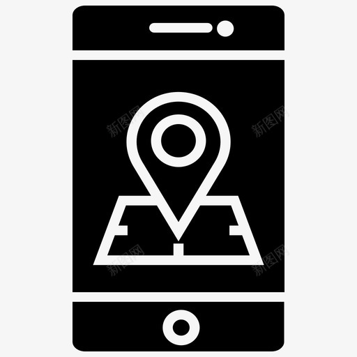 位置指针gps位置标记图标svg_新图网 https://ixintu.com gps 位置 地图 填充 手机 指针 智能 标记