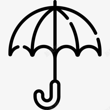 伞形葡萄牙4直线型图标图标