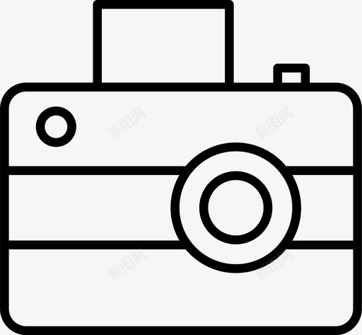 照相机咔嚓声摄影图标svg_新图网 https://ixintu.com 咔嚓 摄影 旅行 照相机