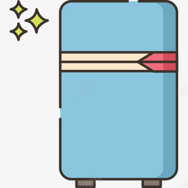 冷家用电器2线颜色图标图标