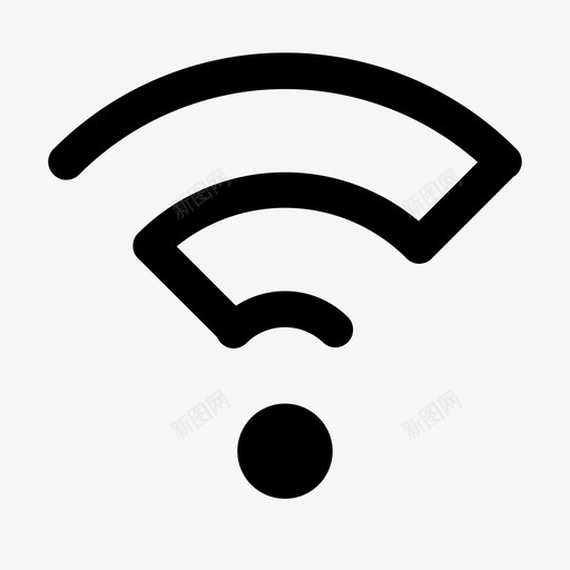 无线信号技术图标svg_新图网 https://ixintu.com wifi 信号 技术 无线 线路风格