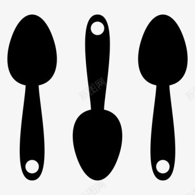 勺子晚餐吃图标图标