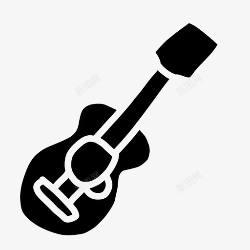 原声吉他涂鸦手绘图标svg_新图网 https://ixintu.com 乐器 乐器实心 原声吉他 手绘 涂鸦
