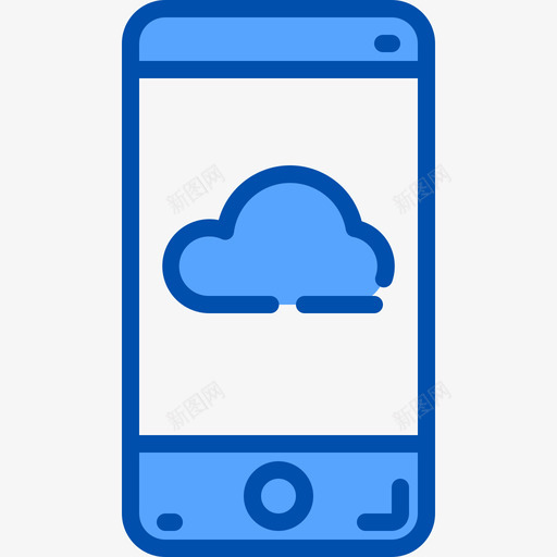 气象移动应用程序3蓝色图标svg_新图网 https://ixintu.com 应用程序 气象 移动 蓝色