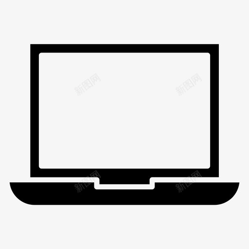 笔记本电脑在线技术图标svg_新图网 https://ixintu.com 在线 工作 技术 技术和创新 笔记本电脑