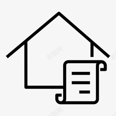 合同文件住宅物业图标图标