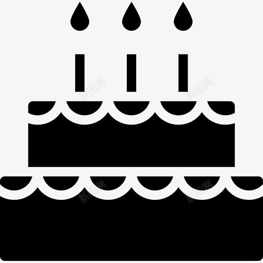 蛋糕派对62填充图标svg_新图网 https://ixintu.com 填充 派对 蛋糕