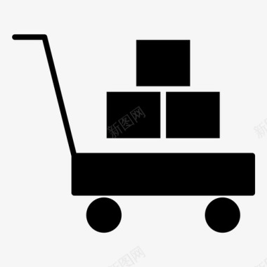 购物车送货商务送包图标图标