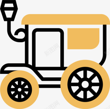 马车运输车2黄影图标图标
