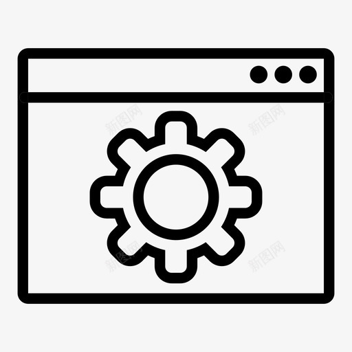 浏览器设置参数选项卡图标svg_新图网 https://ixintu.com 参数 智能浏览器 浏览器设置 窗口 选项卡