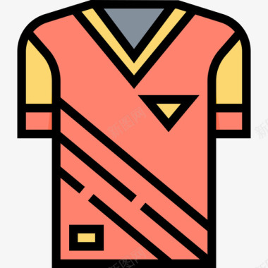 制服足球27线颜色图标图标