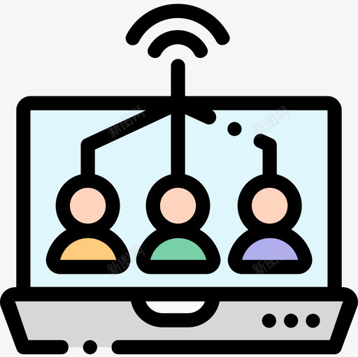 社会营销营销136线性色彩图标svg_新图网 https://ixintu.com 社会营销 线性色彩 营销136